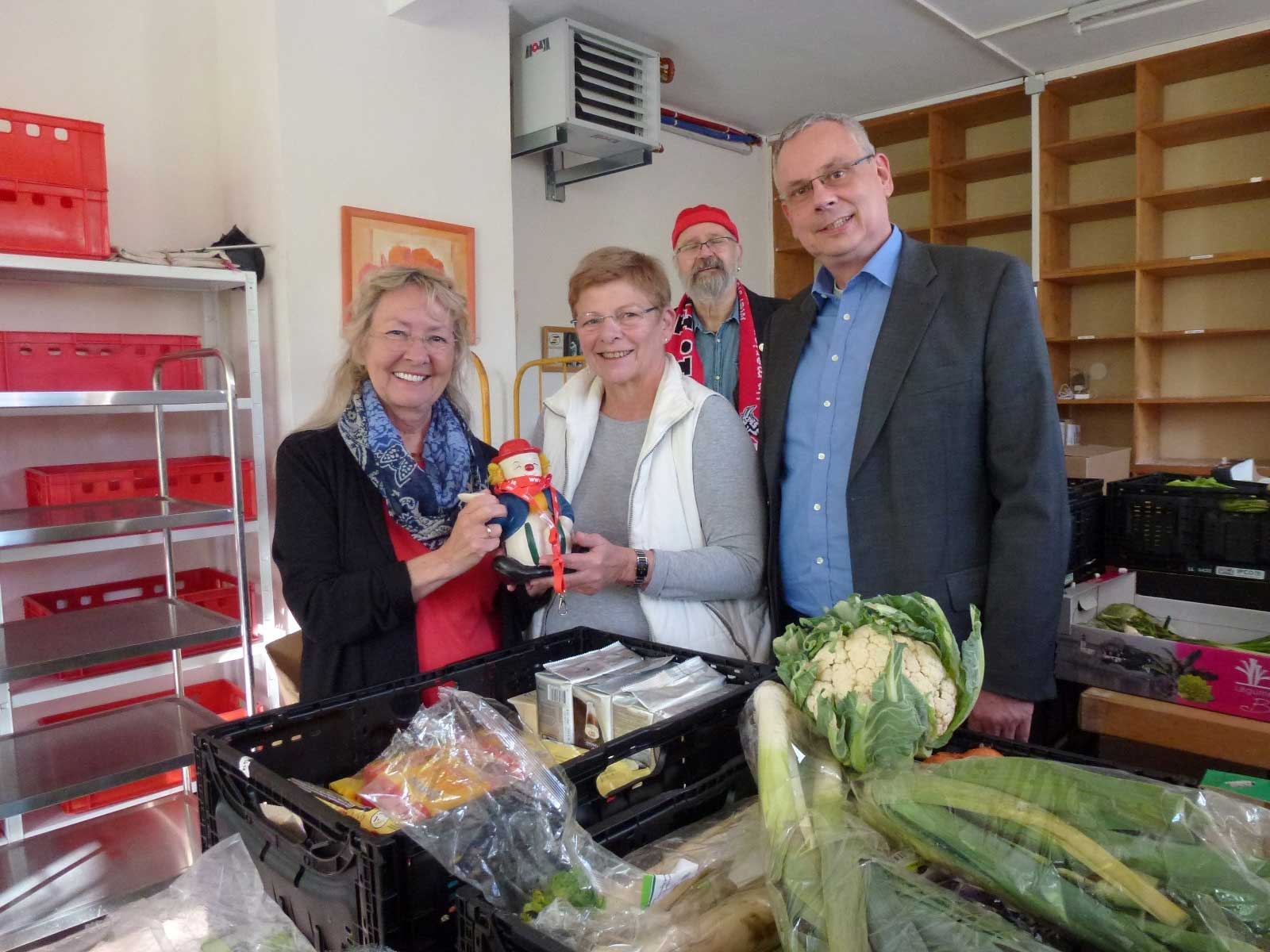 v. l. nach r.: Erika Rebatschek, Ria Braun, Hans-Dieter Kyrion, Volker Weiß 